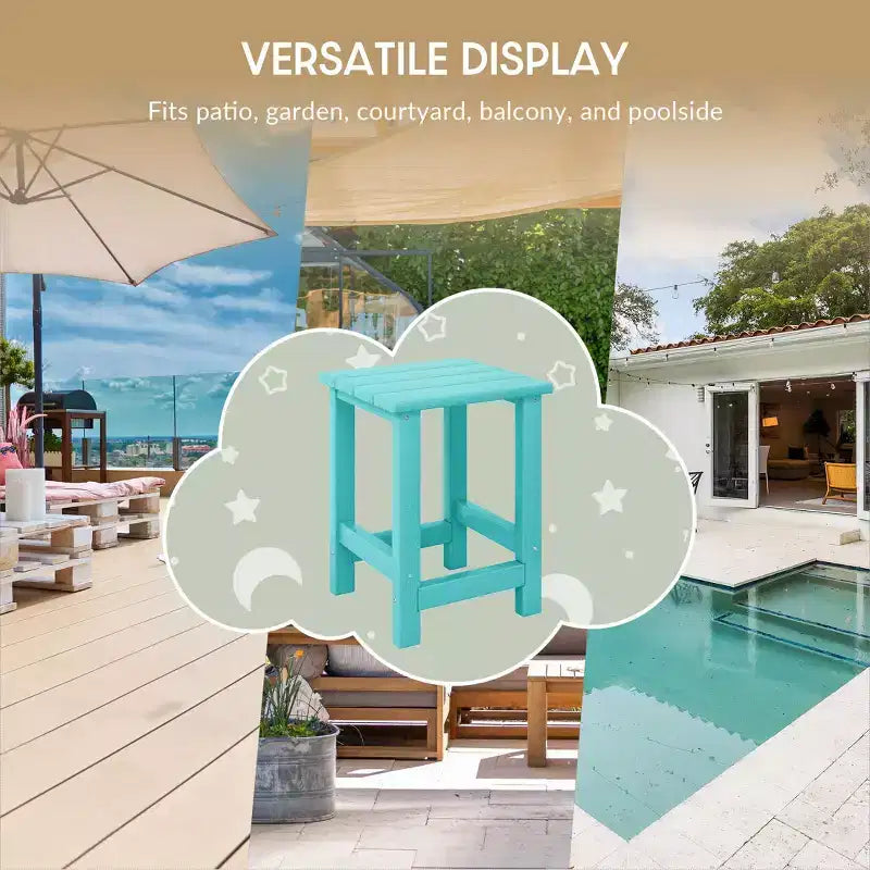 WestinTrends 3-Piece Kids Outdoor Rocking Chairs Set With Kids Square Side Table