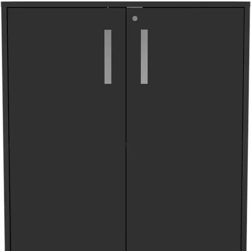 HomeRoots 35 Mobiletto portatutto nero in legno con due ante