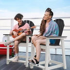 Tree City Tall Adirondack Bar Chair, Outdoor Counter-Height Chair for Patio & Deck, Heavy-Duty HDPE All-Weather Chair