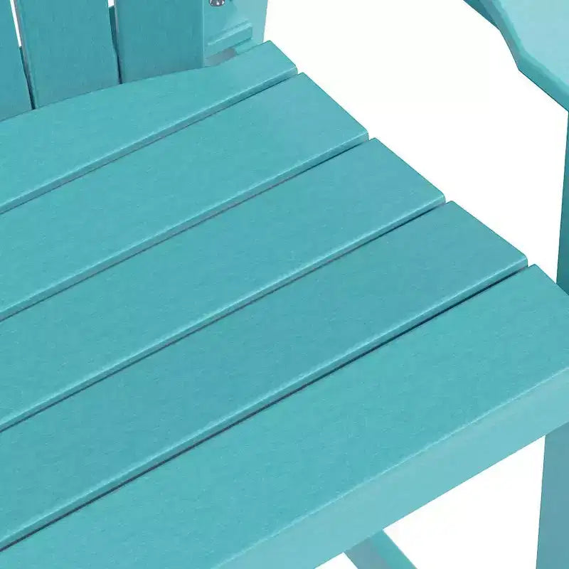 Tree City Tall Adirondack Bar Chair, Outdoor Counter-Height Chair for Patio & Deck, Heavy-Duty HDPE All-Weather Chair