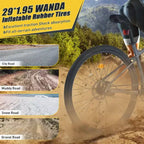 Okak 29IN Mountain Bike a Velocità Singola, Bici per Adulti con Telaio in Acciaio e Sospensione Anteriore, Bici da Uomo per Pendolarismo, Viaggi, Montagna