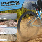Okak 29IN Mountain Bike a Velocità Singola, Bici per Adulti con Telaio in Acciaio e Sospensione Anteriore, Bici da Uomo per Pendolarismo, Viaggi, Montagna