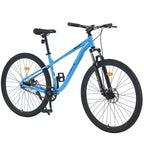 Okak 29IN Mountain Bike a Velocità Singola, Bici per Adulti con Telaio in Acciaio e Sospensione Anteriore, Bici da Uomo per Pendolarismo, Viaggi, Montagna