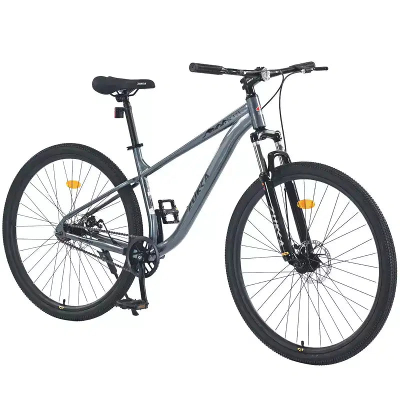 Okak 29IN Mountain Bike a Velocità Singola, Bici per Adulti con Telaio in Acciaio e Sospensione Anteriore, Bici da Uomo per Pendolarismo, Viaggi, Montagna
