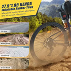 Mountain Bike Okak da 27.5 pollici con telaio in lega di alluminio, bici da cross per ragazzi con cambio a 21 velocità e sospensione anteriore, bicicletta per bambini e adulti