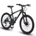 Mountain bike Okak 26" con 21 velocità e freni a disco, bici da cross per ragazzi con telaio in acciaio ad alto tenore di carbonio, bici da uomo per adulti e adolescenti