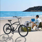 Okak Bici Cruiser da Spiaggia da 26 pollici con Sistema a 7 velocità, Bici da Uomo con Freni a V Anteriori e Posteriori, Bicicletta con Telaio in Metallo per Adolescenti e Adulti