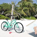 Bicicletta da donna Okak 26 pollici con 7 velocità, bici da spiaggia con freno a V doppio e sella ammortizzata, bici da adulto per pendolarismo, viaggio, montagna