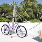 Bicicletta da donna Okak 26 pollici con 7 velocità, bici da spiaggia con freno a V doppio e sella ammortizzata, bici da adulto per pendolarismo, viaggio, montagna