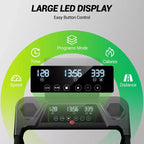 Tapis roulant per casa con inclinazione del 16% e maniglione, tapis roulant pieghevole silenzioso da 3.0HP con schermo a LED e ampia capacità