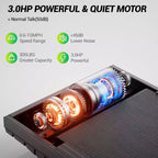 Tapis roulant per casa con inclinazione del 16% e maniglione, tapis roulant pieghevole silenzioso da 3.0HP con schermo a LED e ampia capacità