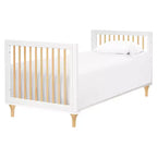 Babyletto Lolly Mini Culla e Lettino Singolo Convertibile 4-in-1 con Kit di Conversione per Lettino per Bambini - Bianco e Naturale