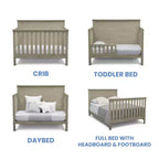 Delta Children Farmhouse Full-Size Bed Conversions #W0070