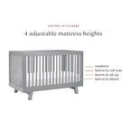 Babyletto Hudson 3-in-1 Convertible Crib with Toddler Bed Conversion Kit