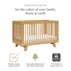Babyletto Hudson 3-in-1 Convertible Crib with Toddler Bed Conversion Kit
