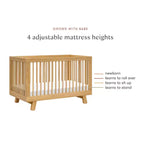 Babyletto Hudson 3-in-1 Convertible Crib with Toddler Bed Conversion Kit