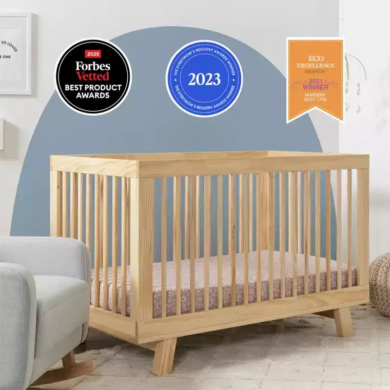 Babyletto Hudson 3-in-1 Convertible Crib with Toddler Bed Conversion Kit