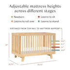 Babyletto Hudson 3-in-1 Convertible Crib with Toddler Bed Conversion Kit