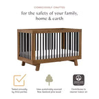 Babyletto Hudson 3-in-1 Convertible Crib with Toddler Bed Conversion Kit