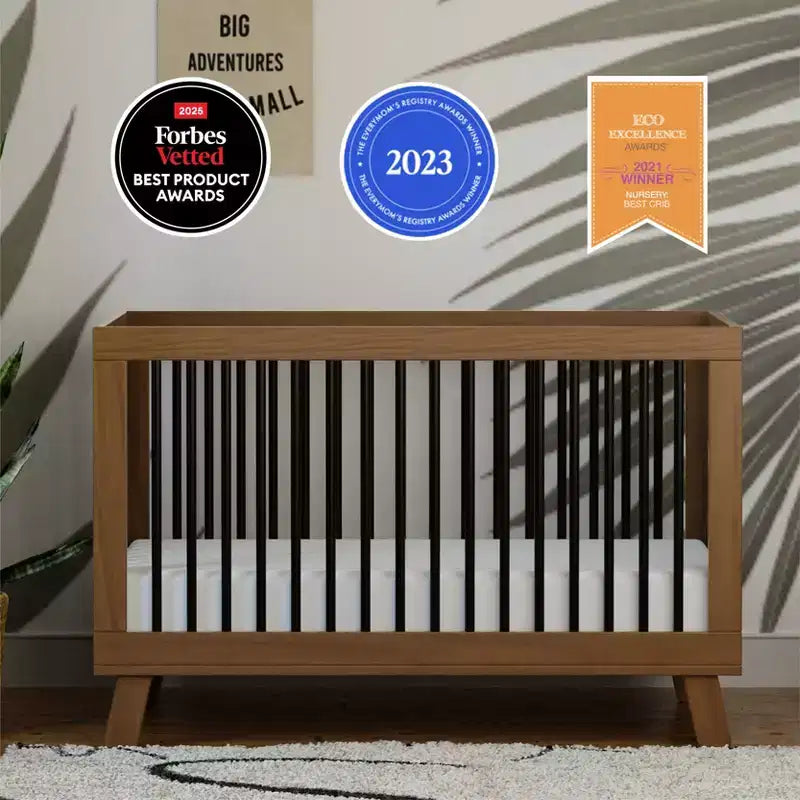 Babyletto Hudson 3-in-1 Convertible Crib with Toddler Bed Conversion Kit