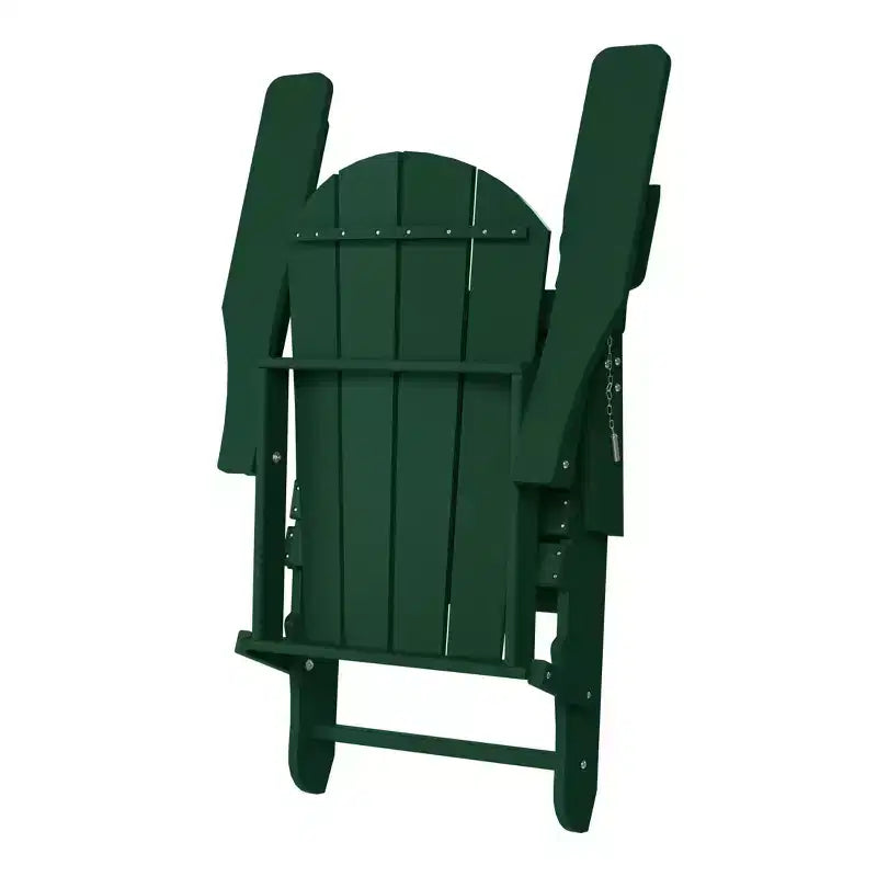 WestinTrends Malibu Set da 2 Pezzi Pieghevole da Esterno Regolabile Sedia Adirondack con Portabicchieri e Poggiapiedi a Scomparsa e Tavolino Laterale da 18