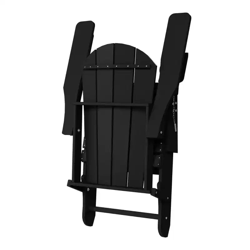 WestinTrends Malibu Set da 2 Pezzi Pieghevole da Esterno Regolabile Sedia Adirondack con Portabicchieri e Poggiapiedi a Scomparsa e Tavolino Laterale da 18