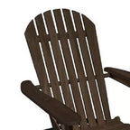 Sedia Adirondack da Esterni Royal Hampton, Schienale a Doghe, Legno Grigio Invecchiato