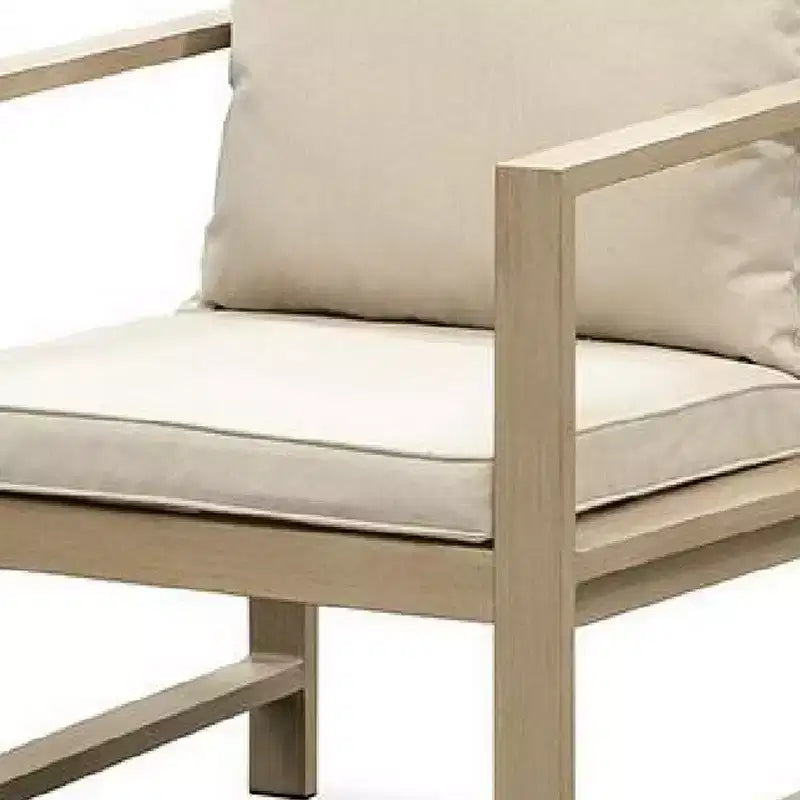 Set di 2 poltrone da esterno Royal Hampton, sfoderabili beige, marrone naturale