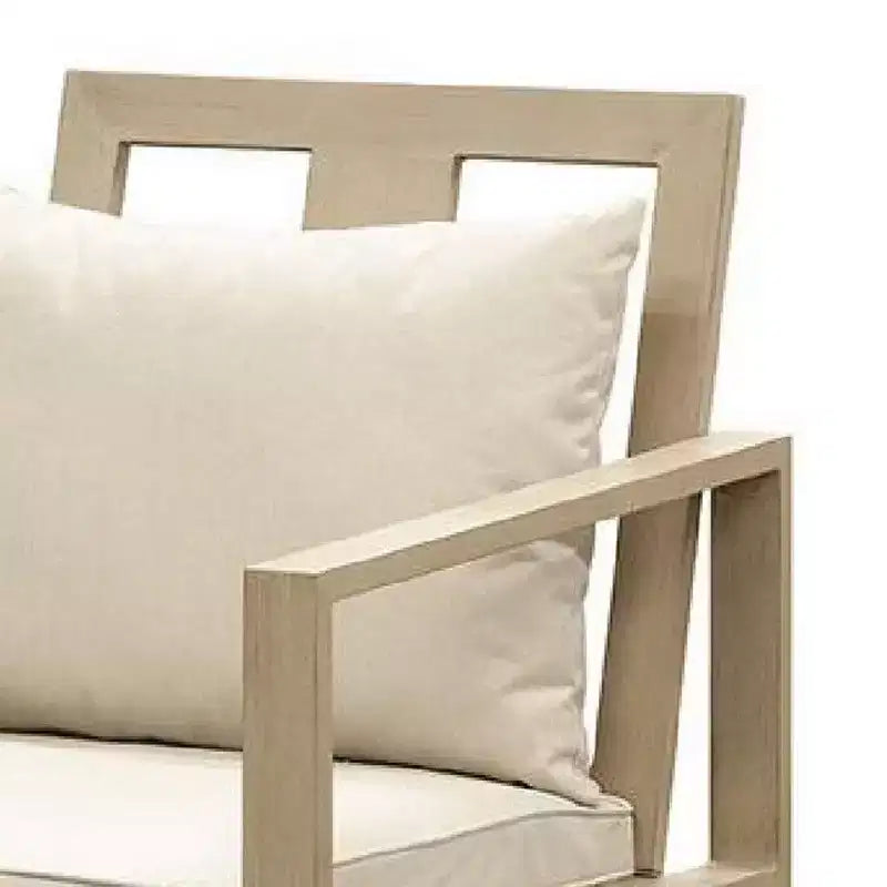Set di 2 poltrone da esterno Royal Hampton, sfoderabili beige, marrone naturale