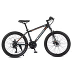 Bicicletta da montagna Okak 24IN con freni a disco doppi e sospensione anteriore, bicicletta per bambini con 21 velocità e telaio in acciaio, bicicletta per ragazzi e ragazze