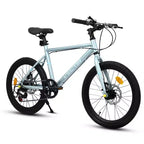 Okak Bici per Bambini 20 pollici con 7 velocità e telaio in acciaio, Bici per Bambini con doppi freni a disco e pneumatici da 1.75 pollici, Bici Cruiser per Bambini e Bambine