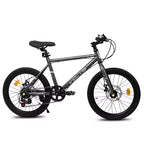 Okak Bici per Bambini 20 pollici con 7 velocità e telaio in acciaio, Bici per Bambini con doppi freni a disco e pneumatici da 1.75 pollici, Bici Cruiser per Bambini e Bambine
