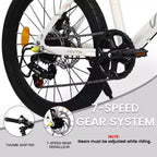 Okak Bici per Bambini 20 pollici con 7 velocità e telaio in acciaio, Bici per Bambini con doppi freni a disco e pneumatici da 1.75 pollici, Bici Cruiser per Bambini e Bambine