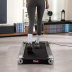 COZONY Walking Pad Treadmill with Incline and Remote Control, 2.25HP Under Desk Treadmill for Home and Office