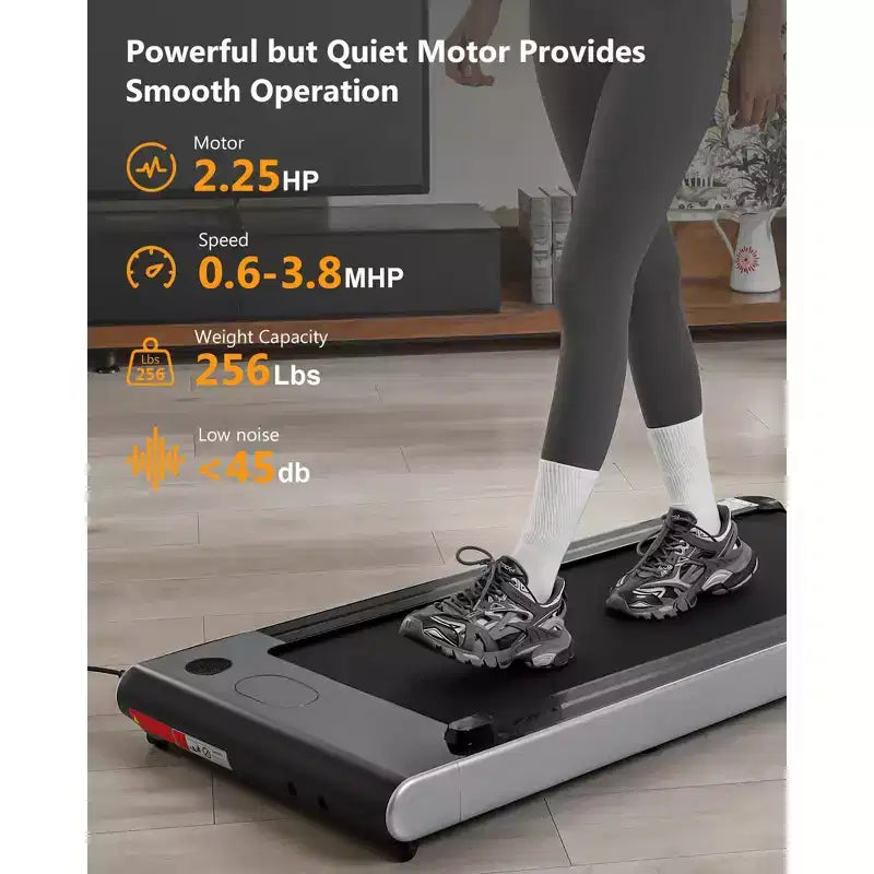 COZONY Walking Pad Treadmill with Incline and Remote Control, 2.25HP Under Desk Treadmill for Home and Office