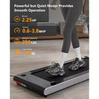 COZONY Walking Pad Treadmill with Incline and Remote Control, 2.25HP Under Desk Treadmill for Home and Office