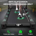 3.5HP Foldable Electric Treadmill for Home with Auto Incline, Shock Absorption, Pulse Sensor, Bluetooth Speaker & FITSHOW App