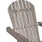 Sedia Adirondack da esterno Royal Hampton, schienale a doghe, legno di eucalipto grigio