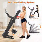 Tapis Roulant Pieghevole con Inclinazione, Tapis Roulant da Casa da 3,5 HP con Capacità di 150 kg, 71 Programmi