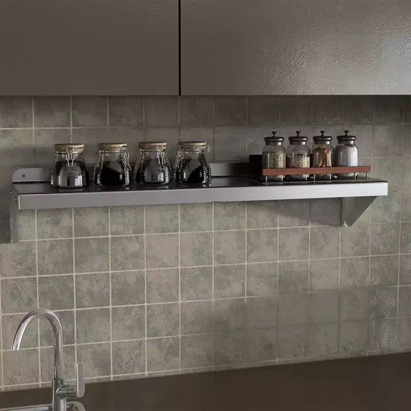 COZONY Mensola a Muro in Acciaio Inossidabile, Scaffale a Muro Commerciale NSF con Superficie Piana per Cucina, Ristorante e Uso Domestico