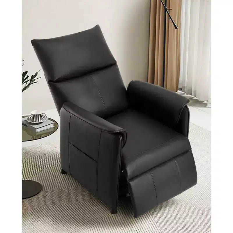 Single sofa, recliner with memory function, PU leather, home theater seat, suitable for living room and office.