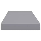 Wall Shelf Set of 2 Gray Honeycomb MDF, metal Medium Wall Shelf