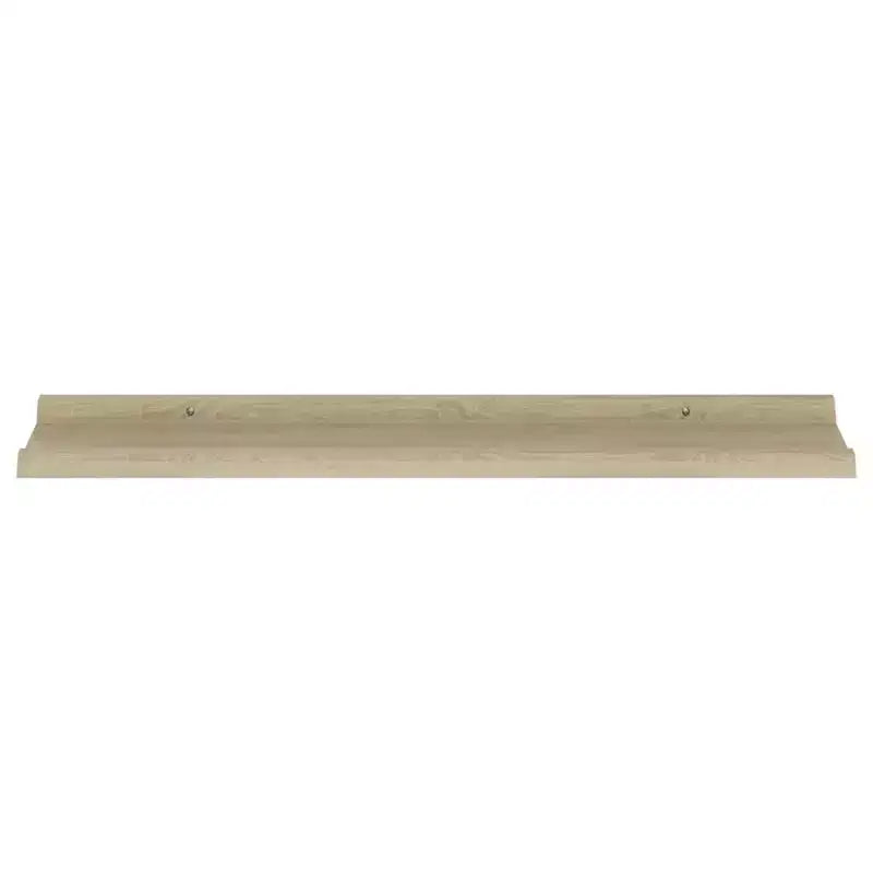 Wall Shelf Set of 4 Sonoma oak MDF 31.5 in x 3.5 in x 1.2 in