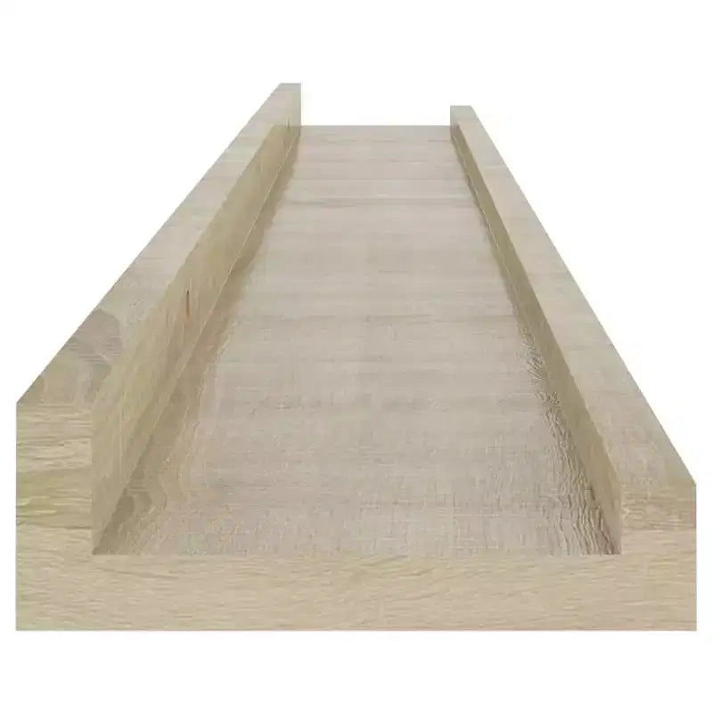 Wall Shelf Set of 4 Sonoma oak MDF 31.5 in x 3.5 in x 1.2 in