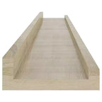 Wall Shelf Set of 4 Sonoma oak MDF 31.5 in x 3.5 in x 1.2 in