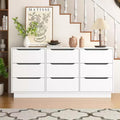 GDFStudio Theo 63 Modern Wooden Storage Dresser with 9 Drawers