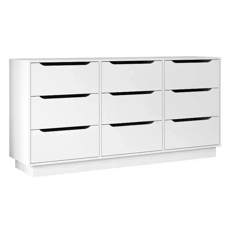 GDFStudio Theo Cassettiera Moderna in Legno a 9 Cassetti, 160 cm