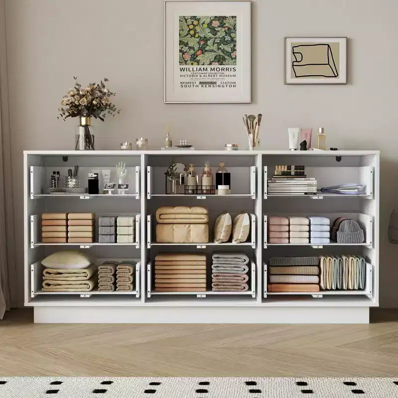 GDFStudio Theo Cassettiera Moderna in Legno a 9 Cassetti, 160 cm