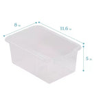 ECR4Kids 10 Cubby Mobile Tray Cabinet and 10 Scoop Front Bins, 5x2, Kids Furniture