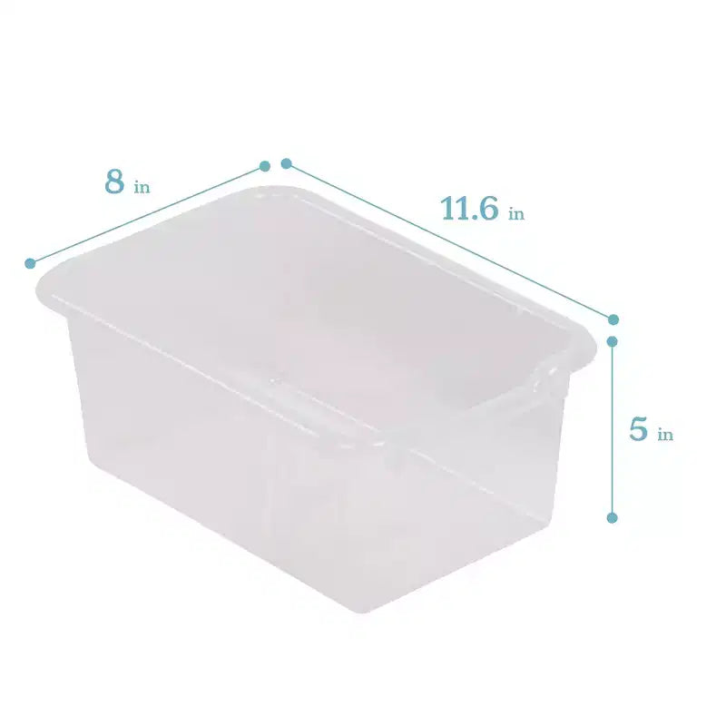 ECR4Kids 10 Cubby Mobile Tray Cabinet and 10 Scoop Front Bins, 5x2, Kids Furniture
